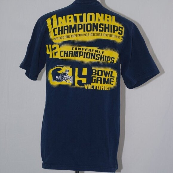 100% Cotton Michigan Wolverines Football Victories Adidas Mens Medium Shirt - Picture 3 of 8
